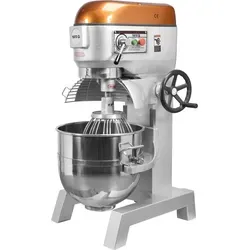 YATO YG-03029 Gastro-Küchenmaschine 60L - Küchenmaschine mit 60L Kapazität, ideal für große Teigmengen. Robustes Aluminium-Gehäuse, drei Geschwindigkeitsstufen und umfassende Sicherheitsfunktionen sorgen für effizientes Arbeiten in der Gastronomie.