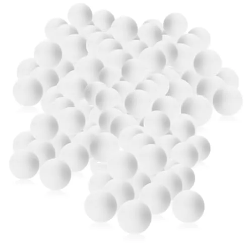 com-four® 144x Tischtennis-Ball aus ABS - weiße Tischtennisbälle in Standardgröße - Spielbälle für Ping-Pong, Beer-Pong & Table-Tennis, 40mm Trainingsbälle für Anfänger (144x weiß)