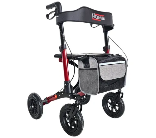 abc HOME Outdoor Rollator mit Luftreifen | Faltbar & Verstellbare Höhe