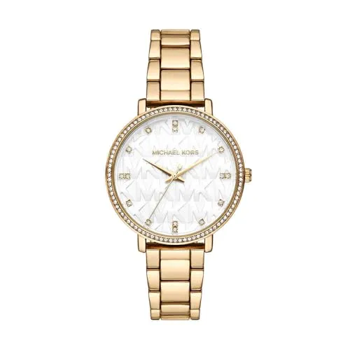 Michael Kors Pyper Damenarmbanduhr - Elegante Armbanduhr mit 38-mm-Gehäuse, kratzfestem Mineralglas und präzisem Quarzwerk. Wasserdicht bis 50 m, ideal für den Alltag und besondere Anlässe.