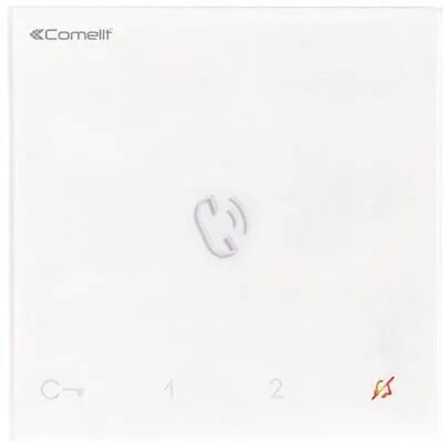 Comelit Group Innenstation Audio Mini HF 6750W - Weiß - Haus-Alarmanlagen mit induktionsschleifen-kompatibler Audio Mini Handsfree Station für einfache Kommunikation mit Besuchern und Türöffnerfunktion.