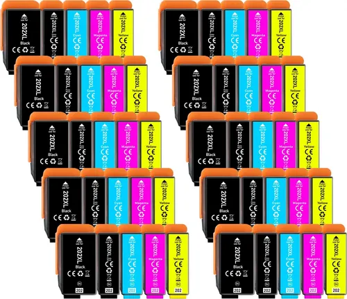 Produktbild 50er Pack Druckerpatronen 202 202XL kompatibel mit Epson XP-6000
