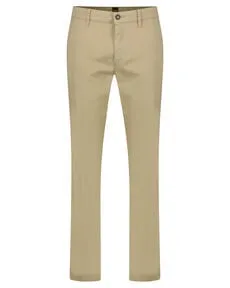 Herren Hose CHINO Tapered Fit 34/32 - Wanderhose von BOSS mit angenehmem Stretch-Baumwollsatin für höchsten Tragekomfort und einen modischen Look.