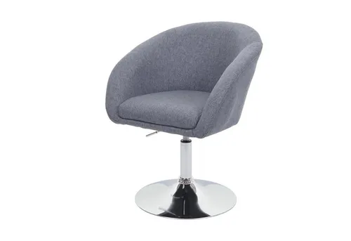 PROREGAL® Esszimmerstuhl Esszimmerstuhl 90x59x60cm drehbar höhenverstellbar Stoff Dunkelgrau