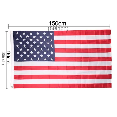 Fahne Flagge USA 90X150cm Amerikanische Hissflagge Deko Hissfahne Amerika Ösen