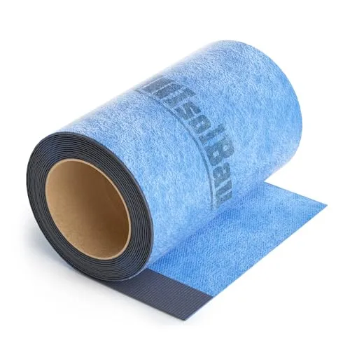 Isolbau Wannen-Dichtband 4m - Wannen-Fugenband zur Abdichtung von Sanitär, Badewanne, Dusche, Bad, Selbstklebend, Wasserdicht Dichtungband mit Butylstreifen