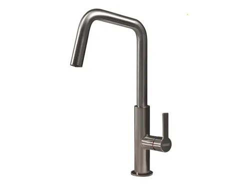 Systemceram OFFEO Edelstahlfinish Hochdruckarmatur von systemceram