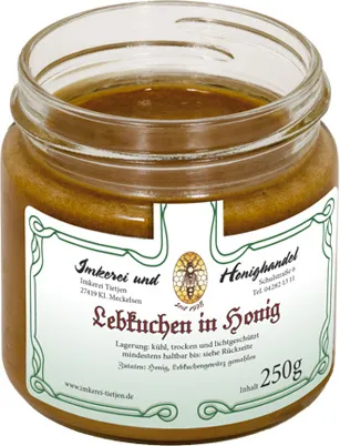 Lebkuchen in Honig 250g | Honig Kreation mit Lebkuchengewürz | cremig