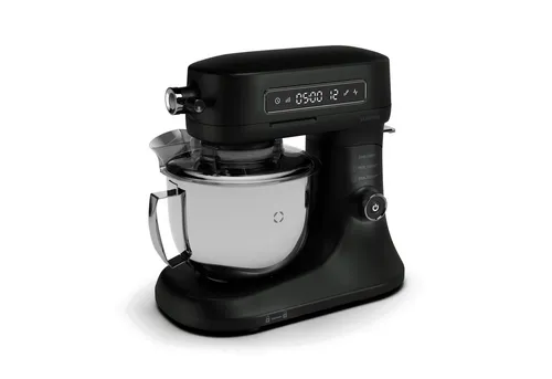 Klarstein Chiara Küchenmaschine mit Kochfunktion - Küchenmaschinen mit 1600 W, 5 l Edelstahl-Schüssel und LCD Touch-Display für einfache Bedienung. Ideal für Pizzateig und mehr, leise im Betrieb.