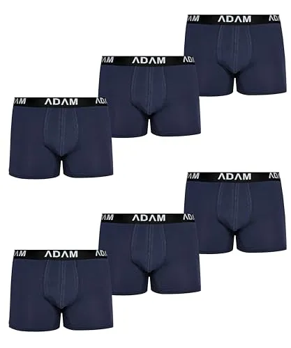 ADAM Boxershorts Herren Unterwäsche 6er / 8er / 10er /12er Pack - Premium Männer Boxer-Shorts Herren Trunks Boxer aus extraweicher Baumwolle