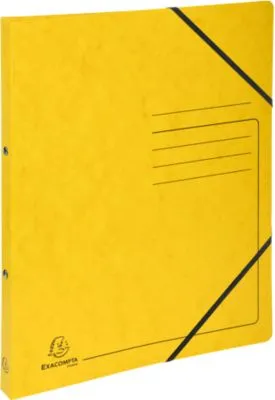 Ringhefter Exacompta, DIN A4, Rückenbreite 20 mm, 2 Rund-Ring Mechanik, gelb 184783