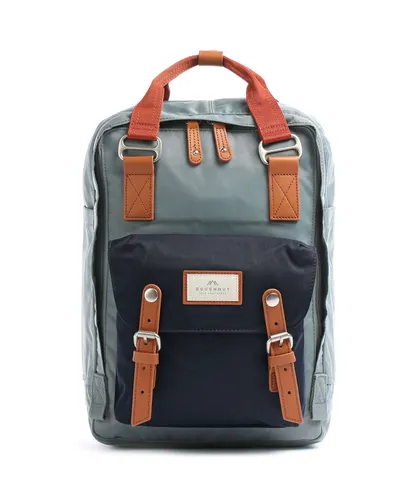 Doughnut Macaroon Rucksack blau/grün - Tagesrucksack aus strapazierfähigem Nylon, mit 14″ Bildschirmkompatibilität und stylischem Design für den Alltag