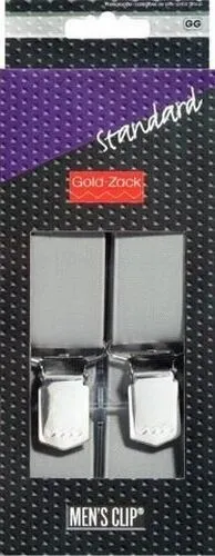 PRYM  Hosenträger Standard uni XL 30 mm/125 cm Goldzack 944004 silbergrau