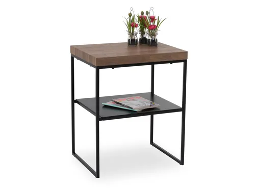 M2 Kollektion Vista 4 Beistelltisch - Beistelltisch fürs Wohnzimmer mit eleganter MDF-Oberfläche in Eiche-Dekor, pflegeleicht und modern; perfekt kombinierbar mit anderen Möbeln der Serie.