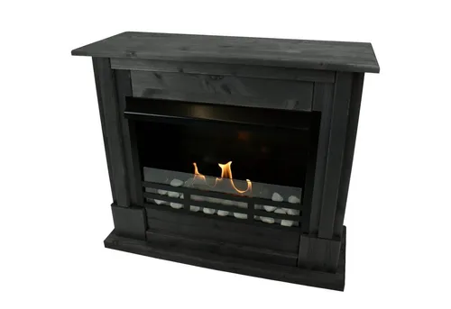 Kaminbau Mierzwa Echtfeuer-Dekokamin Emily Deluxe - Dekokamin mit regulierbarem Brenner, einfach aufzustellen und umweltfreundlich mit Bio-Ethanol oder Brenngel zu betreiben. Heizleistung ca. 3,5 kW für echtes Kaminfeeling.