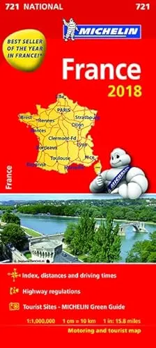 France 2018 National Map 721 (Michelin National Maps)