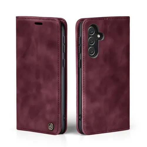 Handy Hülle für Samsung Galaxy A54 5G Klapp Magnet Smartphone Cover Case Rot