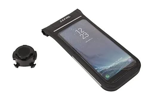 Zefal Z Console Dry Smartphone-Halter, Schwarz, L - Handy- & Smartwatch-Zubehör, wasserabweisend und ideal für Radfahrer, um das Smartphone sicher zu transportieren.