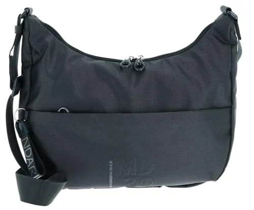 Mandarina Duck Damen Md20 Crossover MD 20, Pine Green - Stylische Hobo Crossover-Handtasche aus strapazierfähigem Mitrix-Gewebe, leicht und langlebig. Ideal für den Alltag mit durchdachter Innenorganisation und praktischem Doppelreißverschluss.