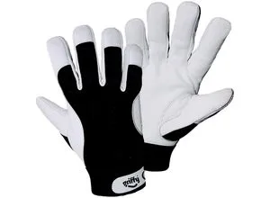 Leipold+Döhle Winter-Montagehandschuhe, weiß / schwarz, VE 10 Paar, Größe 11 (XXL)