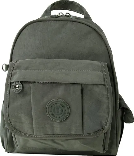 Bag Street Freizeitrucksack Crinkle Nylon grau - Moderner Damen Cityrucksack aus robustem Crinkle Nylon, individuell anpassbar mit verstellbaren Schulterriemen – ideal für Alltag und Freizeit.