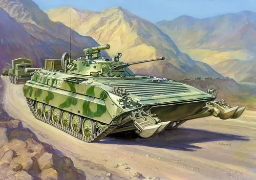 Zvzeda 3555 1/35 BMP-2D Plastikbausatz - Sonstige Kategorie, detailgetreuer Modellbausatz für Sammler und Modellbau-Enthusiasten.
