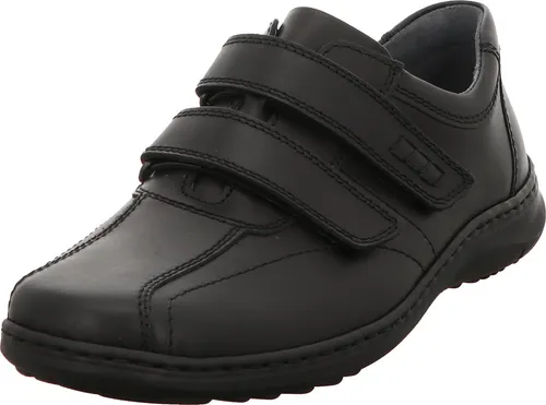 Herren-Sneaker 478301-174 Herwig schwarz Gr. 44 - Leder-Sneaker mit herausnehmbaren Fußbetten für optimale Fußgewölbe- und Mittelfußstütze, ideal für den ganzen Tag.