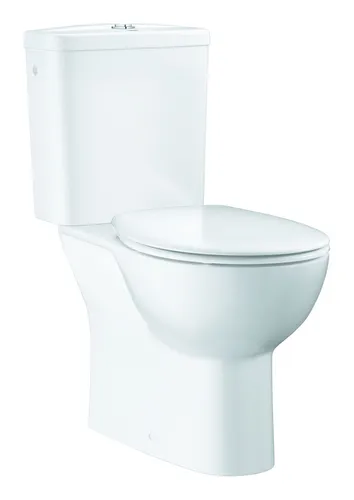 Grohe Bau Keramik Set Stand-WC mit Soft Close WC-Sitz - Sanitäranlagen & Zubehör - Hochwertiges Stand-WC in Alpinweiß mit leisen Soft Close-Funktion für sanftes Schließen.