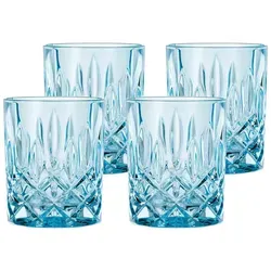 Nachtmann Noblesse Fresh Whiskygläser 4er Set in blau von Nachtmann