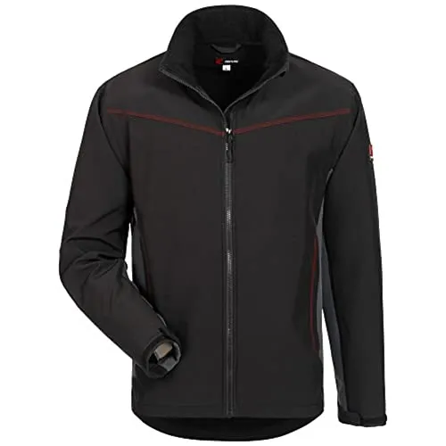 Craftland Softshell-Jacke XXXL - Funktionsjacke in schwarz/grau, wind- und wasserdicht mit atmungsaktivem 3-Lagenlaminat für optimalen Tragekomfort bei Outdoor-Aktivitäten.
