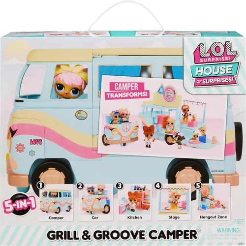 L.O.L. Surprise! 5-in-1 Grill & Groove Camper
