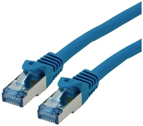 Roline 21.15.2843 RJ45 Patchkabel CAT 6a S/FTP 3.00m Blau, Rot 1St.