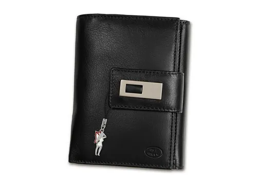 Old River Geldbörse OPD701X - Damen Herren Portemonnaie aus Echtleder - Elegante Geldbörse aus hochwertigem Echtleder, ideal für Damen und Herren. Mit praktischem Reißverschluss und Druckknopfverschluss, bietet sie ausreichend Platz und Stil.