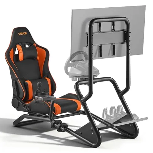 VEVOR Lenkradständer für Racing Wheel, Simulator-Cockpit mit Monitorhalterung
