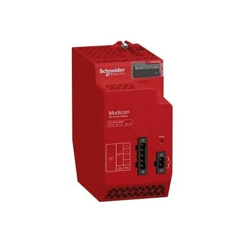 Schneider Electric X80-Safety-Netzteil BMXCPS4022S - SPS-Systemstromversorgung mit 24-48V DC, redundanzfähig und ideal für Sicherheitsfunktionen in automatisierten Systemen.