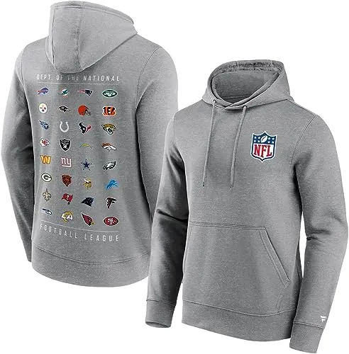 FANATICS Herren Kapuzensweat NFL All Team Graphic Hoodie - Hoodies für Sport und Freizeit, bequemer Kapuzenpullover mit NFL Logo, ideal für Fans und Sportler.