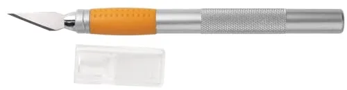 Fiskars Bastelmesser/Cutter, Gesamtlänge: 15,9 cm, Qualitätsstahl/Kunststoff, Silber/Orange, 1003885