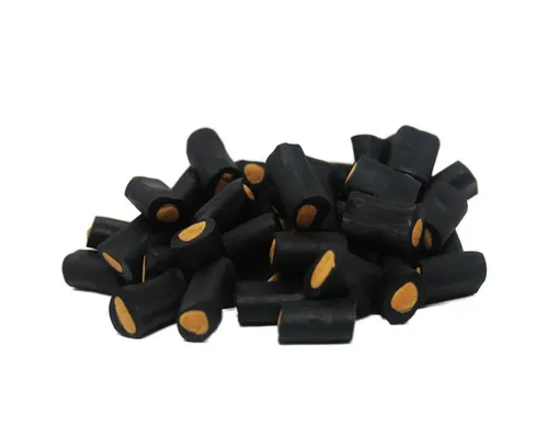 Fruchtgummi Bären & Co. Süßigkeit, Lakritzstücke Salmiak Rocks mit Salmiak Konfekt Füllung 300g