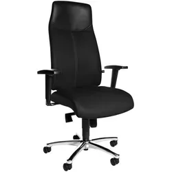 Topstar Bürostuhl High Sit Up, SU39T BG0 - Ergonomischer Komfort für lange Sitzzeiten - Bürostuhl mit Wipp-Mechanik, ideal für stundenlanges Sitzen. Belastbar bis 110 kg, geeignet für Körpergrößen bis 192 cm und inklusive Kopfstütze.