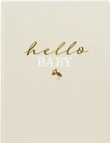 Produktbild Goldbuch Babytagebuch hello.baby Beige 21x28 cm 44 Seiten Goldprägung