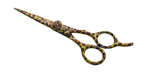 Haarschere Friseurschere Salonschere Haarschneideschere Leopard 5