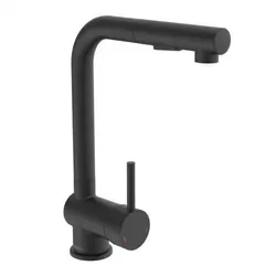 PARMA Spültischarmatur, Schwarz matt in schwarz von Schütte