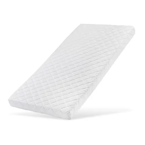 Matratze 70x140 cm für Babies - Baby Kindermatratze mit waschbarem Bezug, punktelastisch und atmungsaktiv für besten Schlaf. Inkl. Spannbettlaken aus 100% Baumwolle. Ideal für Gitterbetten!