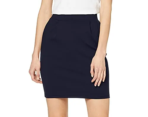 ICHI IHKATE SK Damen Minirock mit Stretch - Damen Röcke, elastischer Bund mit Kordelzug für perfekten Sitz und kuschelige Innenseite für hohen Tragekomfort. Ideal für vielseitige Styles!