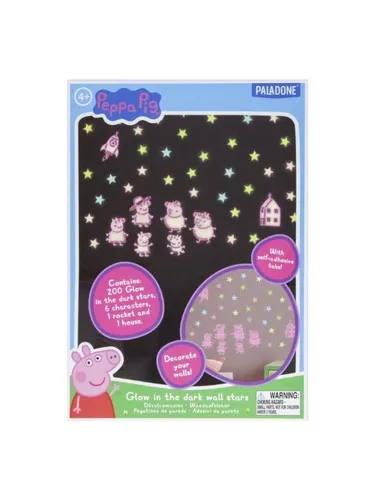 Paladone - Peppa Pig Glow in the Dark Wall Decal Stars - Aufkleber