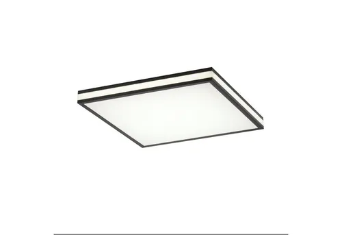 LED-Deckenleuchte Mario Black 45 x 45 cm - Moderne Lampe mit stufenloser Dimmfunktion und CCT-Farbtemperaturregelung für individuelles Lichtambiente.