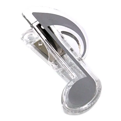 Notenklammer Achtelnote silberfarben - Schönes Geschenk für Musiker