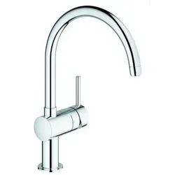 Grohe Minta Küchenarmatur 32917000 - Armatur mit schwenkbarem Rohrauslauf, GROHE StarLight Oberfläche und variabel einstellbarem Schwenkbereich – ideal für jede Küche.