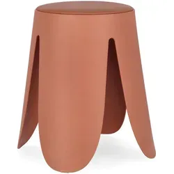 Bizzotto Hocker Imogen aus Kunstleder, Rot