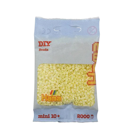 Mini Bügelperlen - Creme Hama 501-02 Ø 2,5 mm Perlen Steckperlen Beads 2000